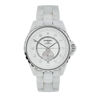 Chanel J12 Ceramic & Steel Silver Color Dial 37mm Automatic Women’s Watch H4345 - Image 1 of 4