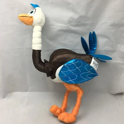 Miles Ostrich Tomorrowland Posable Blue Brown Orange Disney Plush 20" Toy Lovey - Image 1 of 4