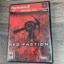 Red Faction (PlayStation 2 PS2 Greatest Hits) Complete w/ Manual - Tested Works