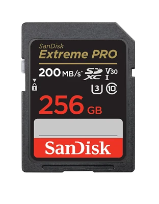 SanDisk 256GB Extreme PRO SDXC card, SD Card, V30 Memory Card SDSDXXD-256G-GN4IN - Bild 1 von 4