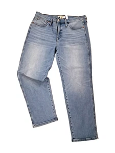 Madewell NEW!! Stovepipe Jeans Mid Rise Light Wash W-Size 31 Inseam Reg.$138.00 - Picture 1 of 7