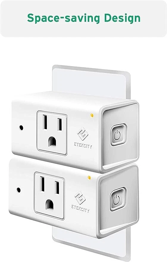 Etekcity ESW15 WiFi Energy Monitoring Smart Plug Works with Alexa and Google 2PK - Image 1 of 1