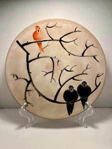 Mid-Century Modern COLE MERRIS California Art Pottery Hand Painted Platter 14.5" - Picture 1 of 9