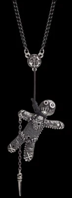 Alchemy Voodoo Puppe Halskette - Voodoo Doll - Gothic Halsschmuck Anhänger Magie - Bild 1 von 2