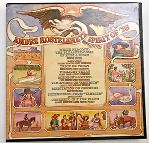 7-1/2ips Andre Kostelanetz Spirit Of '76 Double Album Reel Tape - Picture 1 of 3