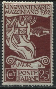 italy 1922 Mazzini 25 centesimi unmounted mint NH - Picture 1 of 1