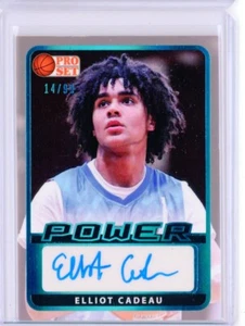 2021-22 Leaf Pro Set Power ELLIOT CADEAU Blue AUTO Autograph RC Rookie 14/99 - Picture 1 of 2