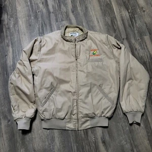 Vintage Corn Farmer K Brand Bomber Jacket Garst Seed Agricultural USA Made XL - Picture 1 of 8