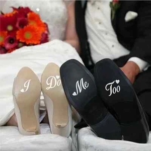 I Do Me Too Wedding Decoration Design Removable Self-adhesive Waterproof Shoes - Picture 1 of 4
