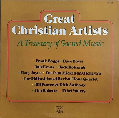 Great Christian Artists A Treasury of Sacred Music LP RECORD ALBUM Foto 1 de 2