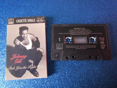 Johnny Gill  Rub You the Right Way  1990 Cassette  Single tested free Shipping - Image 1 of 3