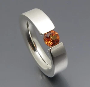 REIF-DESIGN - ELEGANTER SAFIR SPANNRING COLOR - AUS EIGENER GOLDSCHMIEDE - Bild 1 von 8