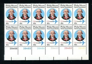 Phillip Mazzei plate block 12 C98 - Picture 1 of 2