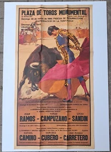 Manifesto Poster 1986 Corrida La Plaza De Toros MONUMENTAL Matador Joselit - Picture 1 of 8