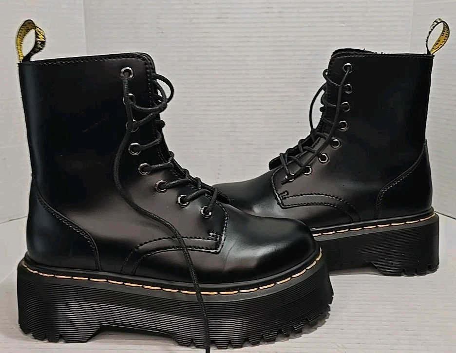 Dr. Martens Jadon ブラック 42 Dr. Martens Jadon lll Soft Leather Platform Boots Black - www