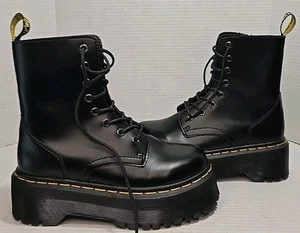 Size 7 Dr.Martens Jadon Smooth Leather Platform Zip Up & Lace - Picture 1 of 13