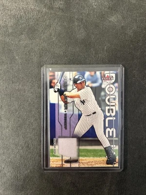 Camiseta deportiva Fleer Ultra Derek Jeter Mike Piazza 2003 doble juego usada/100 SSP Foto 1 de 2