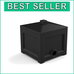 Fairfield Garden Hose Bin in Black - Versatile Storage for 100 ft Hoses and More - Picture 1 of 10