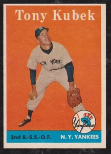1958 TOPPS BASEBALL #393 TONY KUBEK NM **** FREE SHIPPING **** - Picture 1 of 1