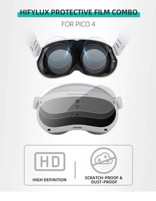 2PCS Protective Film Screen Protector For Pico 4 VR Headset Glasses Films Lens - Image 1 of 4