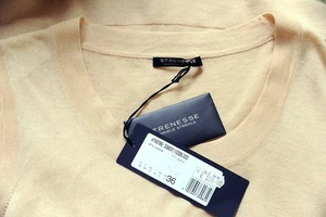 HAUCHZARTES TOP von STRENESSE aus feinem BW-Viskose-Strick, CRÈME, Gr. 36, NEU! - Bild 1 von 7