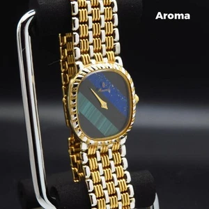 Orologio Aroma, Combinazione Colore, Lapislazzuli, Malachite, Donna dal Giappone - Foto 1 di 6