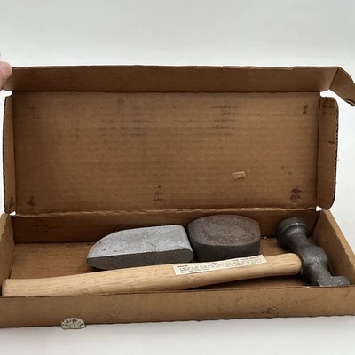 Older Body Work Hammer and 2 Dolly Good As Shown Car Guy Restoration Tools - Image 1 of 4