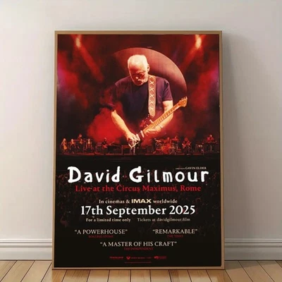 David Gilmour Live Show At Circus Maximus In Rome On September 17 2025 Poster