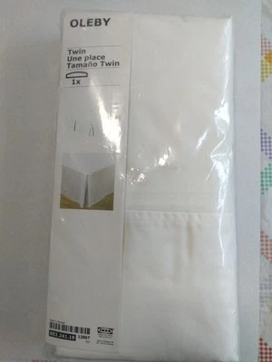 Ikea New Twin Bed Skirt White 39X75X15" 802.241.19 - Image 1 of 3