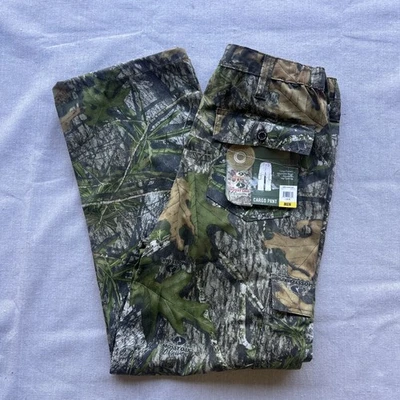 Mossy Oak Pants Mens L 36-38 Camo Obsession Hunting Zip Cargo - Image 1 of 4