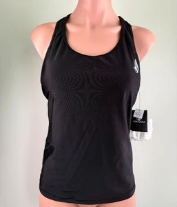 Volcom Women Simply Core UPF 50+ Tankini Top  Black  Size M  NWT - Picture 1 of 14