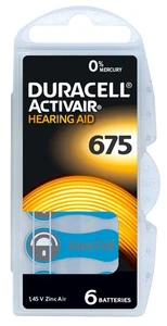 30 St. 5 Blister Duracell Batterie Hörgerätebatterie DA 675 - Bild 1 von 1