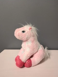 Ganz Webkinz Pink White Sparkle Pony Horse Plush Stuffed Animal HM117 No Code 8" - Picture 1 of 4