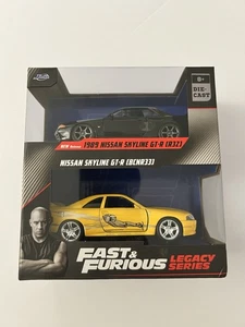 Fast & Furious Legacy Series 1989 Nissan Skyline Gt-R R32/ Nissan Skyline BCNR33 - Picture 1 of 8