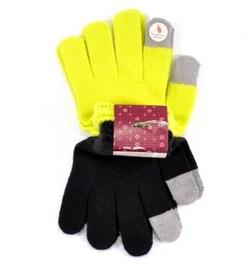 Guantes de invierno So Mercy niños niñas 2 pares combo pantalla táctil guante 1 talla NUEVO 2563 - Imagen 1 de 4