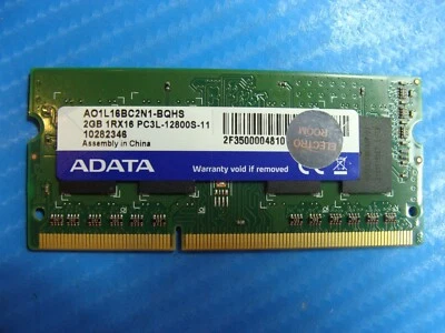 HP m6-ae151dx Laptop ADATA 2GB Memory PC3L-12800S-11 AO1L16BC2N1-BQHS - Image 1 of 2