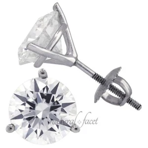 Juego de 3 clavijas Martini 4,3 mm de diamantes redondos I/VS1/Ideal de oro de 14 kW de 0,55 quilates - Imagen 1 de 6