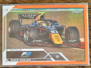 2023 Topps Chrome Formula 1 Isack Hadjar arancione #10/25 #129  - Foto 1 di 2