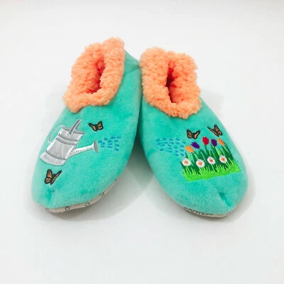 Zapatillas para mujer Snoozies regadera y flores pequeñas 5/6 Foto 1 de 4