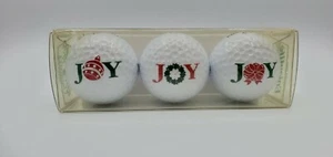 Special occasion gold balls JOY christmas golfing vintage 2000 pro grade - Picture 1 of 12