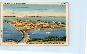 Vintage Postcard  Golden Gate Exposition 1939 San Francisco Card - Picture 1 of 2