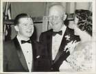 1961 Press Photo Former Pres. Eisenhower flanked by Sen. & Mrs. John Tower in DC