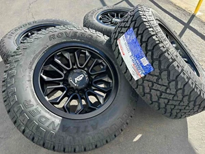 18” Wheels 8 lug Rims 8x165 Dodge Ram 2500 Chevy Silerado GMC 3500 33" A/T Tires - Picture 1 of 6