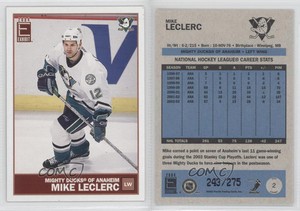 2003-04 Pacific Exhibit Blue Back /275 Mike Leclerc #2
