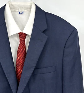 JOS A BANK jacket blazer sport coat traveler slim fit separates navy blue 43R - Picture 1 of 8