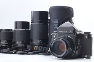 ALL Late [Exc+5] Pentax 67 Augenhöhe Kamera + P 105 135 200 300 4 Objektiv aus Japan