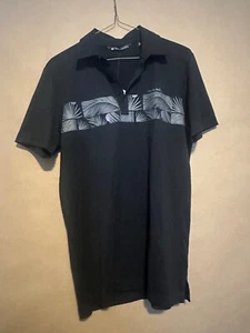 Travis Mathew Heater Sand Nap Golf Polo Mens Size Small SLIM FIT Black NWT - Picture 1 of 5
