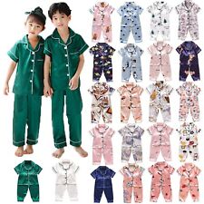 Toddler Baby Kid Silk Satin Kimono Robes Bathrobe Birthday Girls Sleepwear NEW