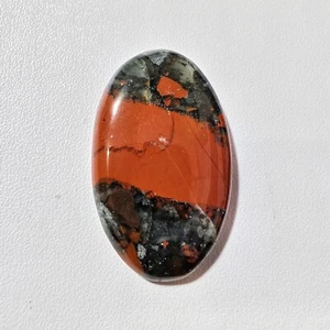 33 Cts Natural African Blood Cabochon Gemstone 35.2x21.6x5.1 MM - Picture 1 of 3