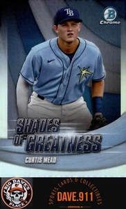 Curtis Mead 2022 Bowman Chrome Shades of Greatness #SG-13 Tampa Bay Rays - Bild 1 von 2